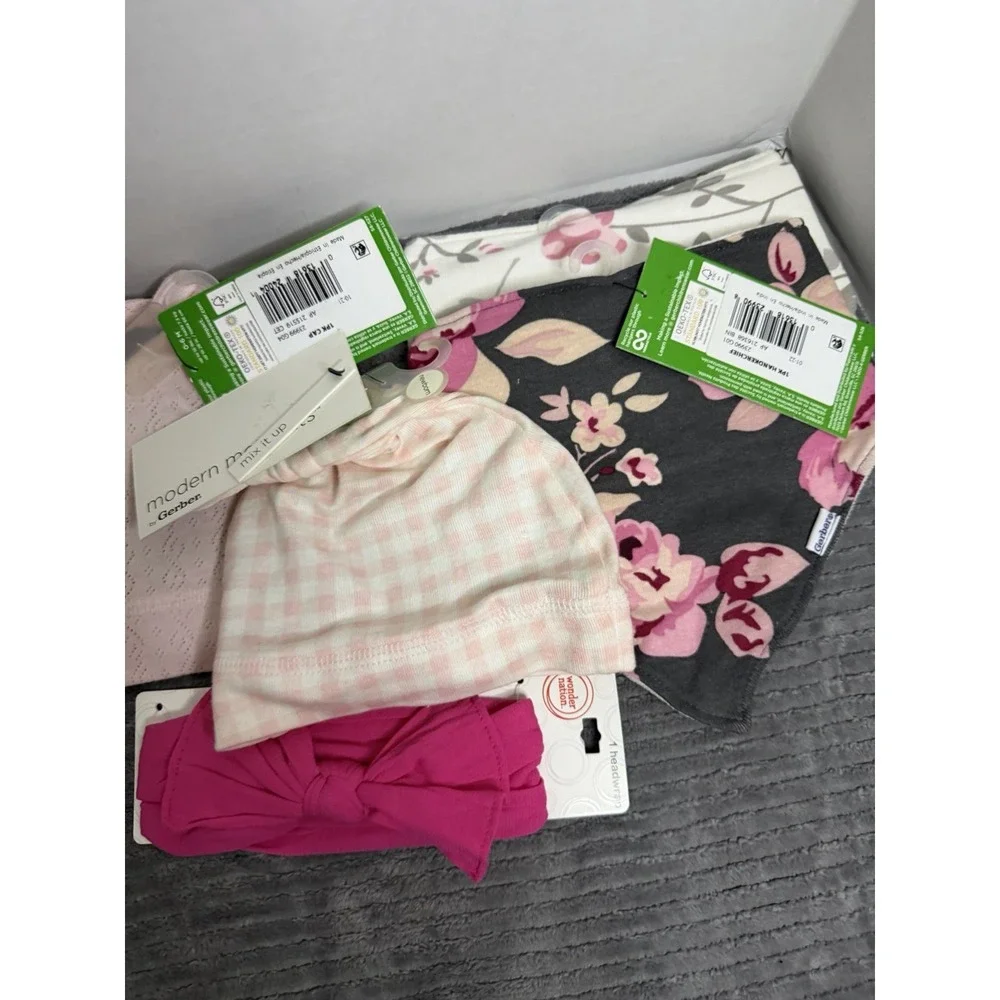 Lot Of Modern Moments by Gerber 6/9 Months Baby Girl Clothes